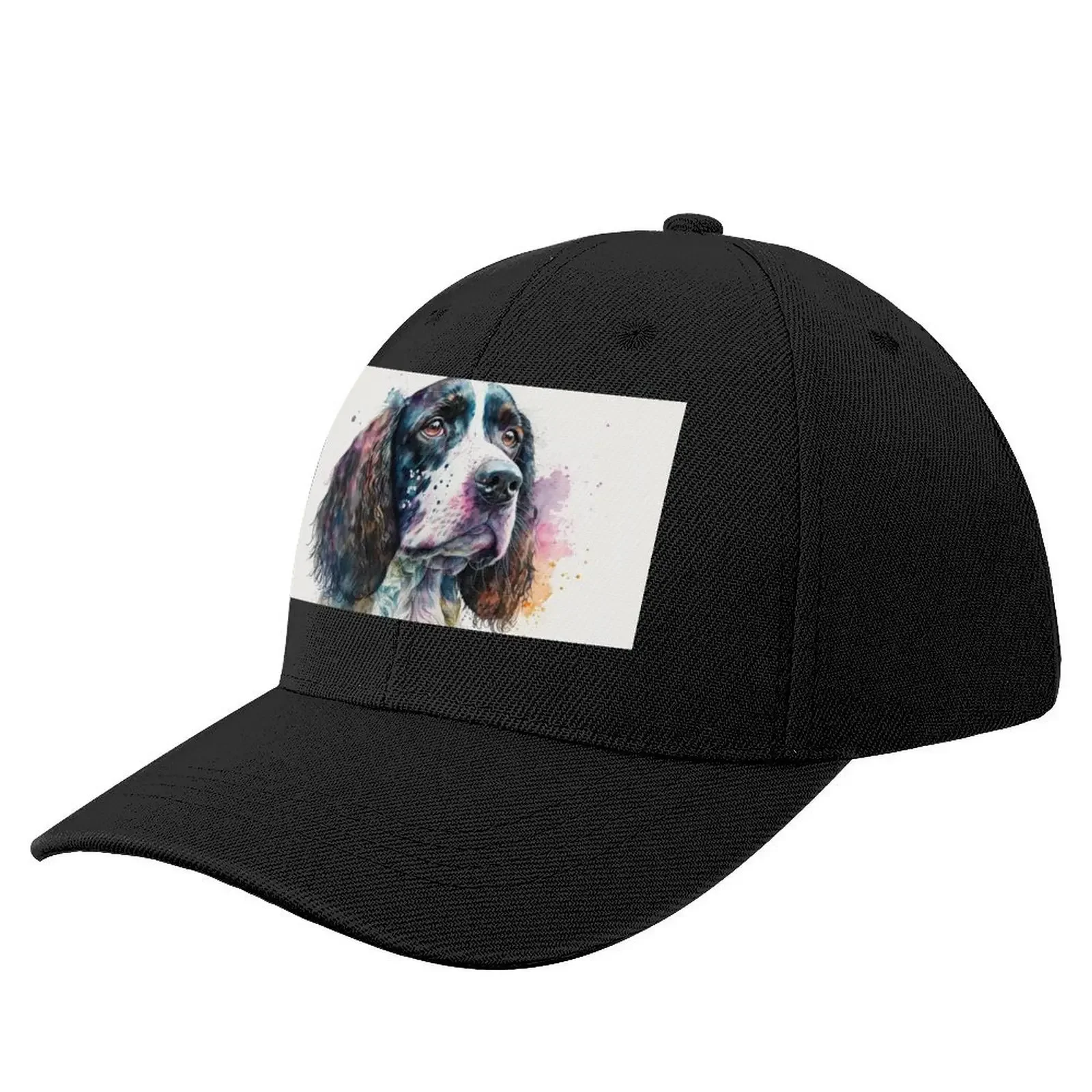 English Springer Spaniel Watercolor Sketch Baseball Cap Golf Wear Sports Cap Gentleman Hat Caps Male Women's