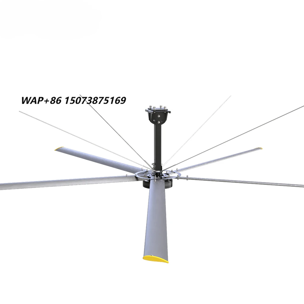 Large Industrial Fan Ceiling with Brushless DC Motor and Aluminum Blades
