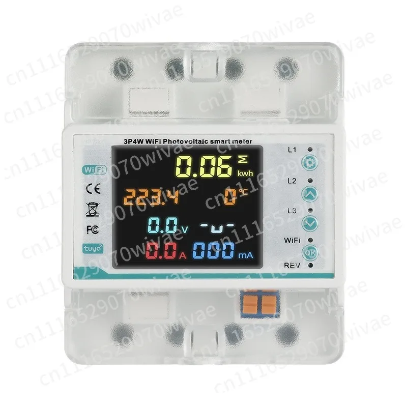 Cross-border three-phase four-wire WiFi smart switch meter protector remote control without leakage