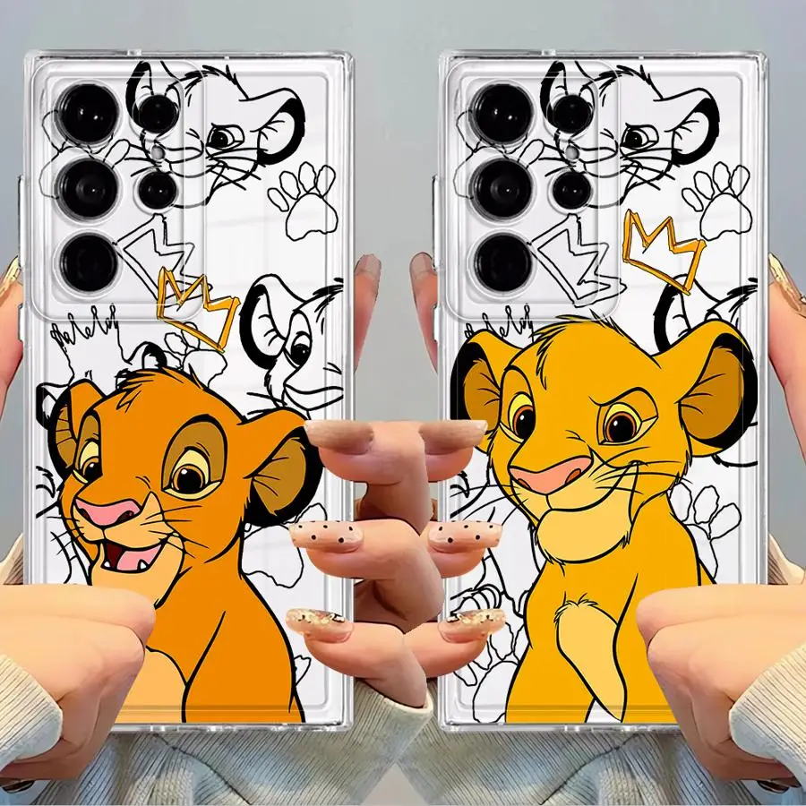 Чехол для телефона Samsung Galaxy S23 Ultra S25 Edge S22 FE Note 20 Ultra 10 S24 S20 Plus S21 Clear Cover Disney The Lion King Чехол для телефона Samsung Galaxy S23 Ultra S25 Edge S22 FE Note 20 Ultra 10 S24 S20 Plus S21 Clear Cover Disney The Lion King