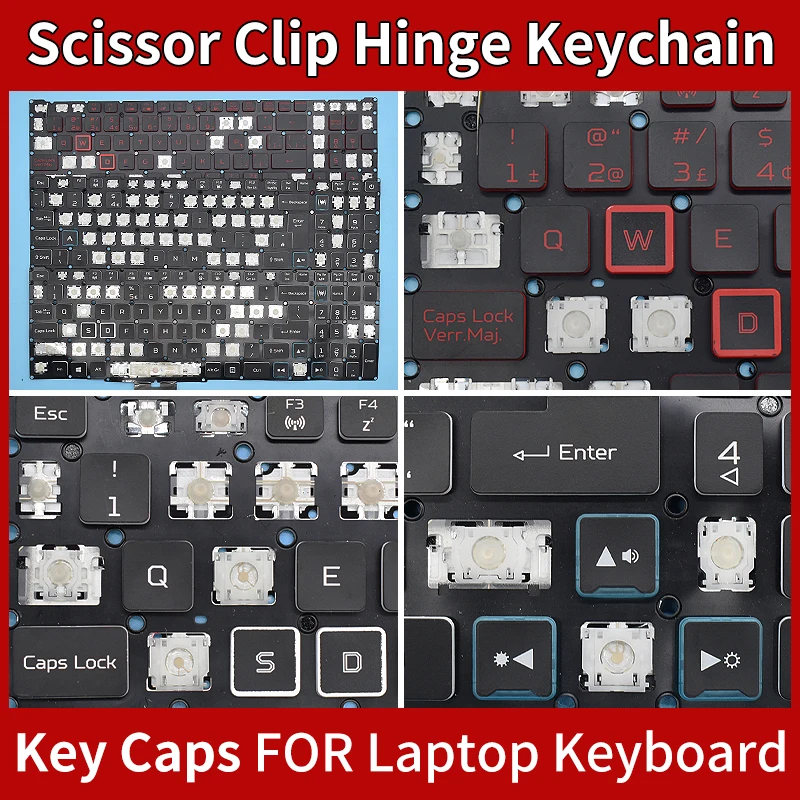 

Replacement RGB Backlit Keycap Key For Acer Nitro AN515-54 AN515-55 AN515-43 44 AN517-51 52 AN715-51 Laptop Keyboard KEY & Clips