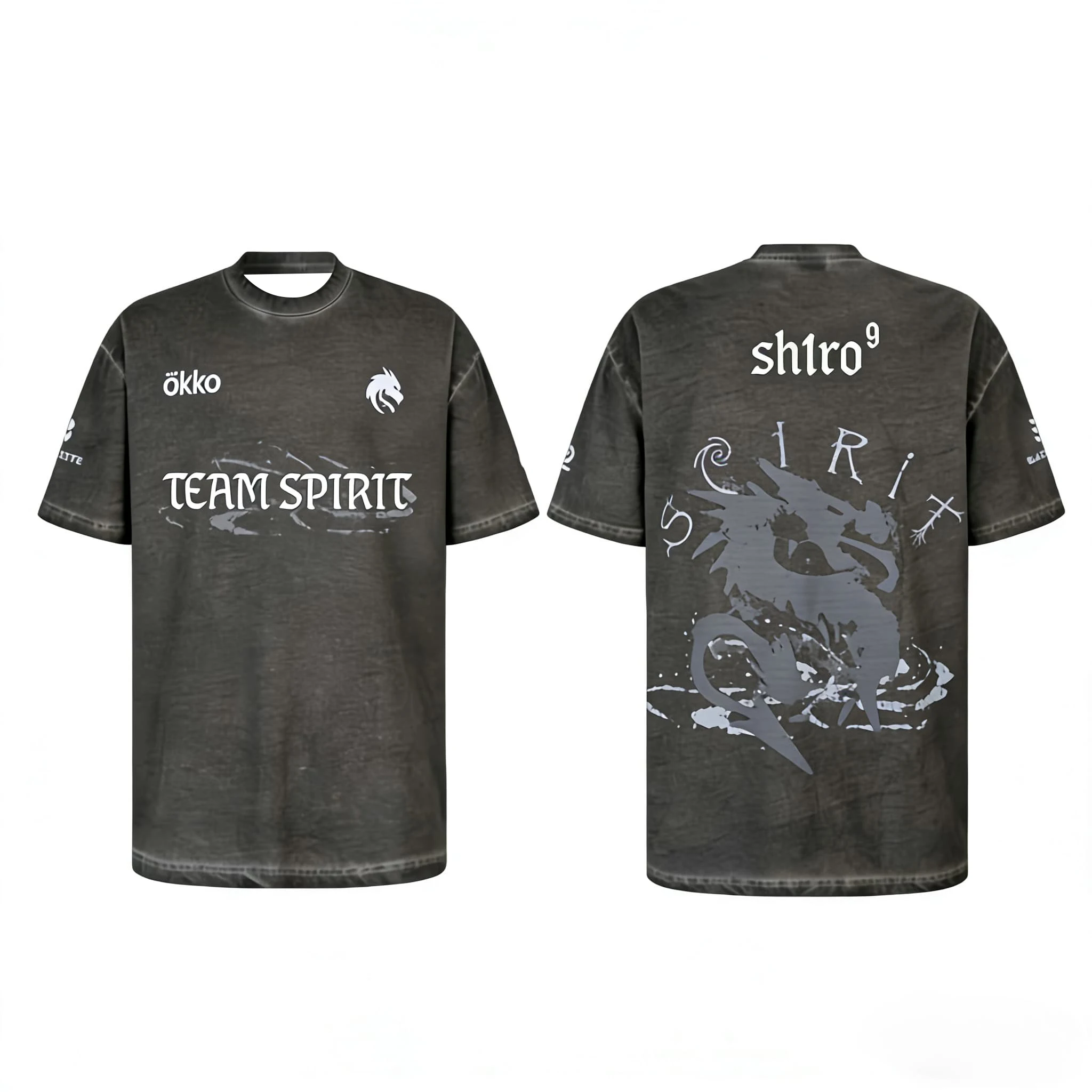 Team Spirit Pro Kits CS2 Esports Club Custom Jersey Donk Damen T-Shirt Unisex T-Shirt Kurzarm Schnelltrocknend Herren T-Shirt – Detail 5