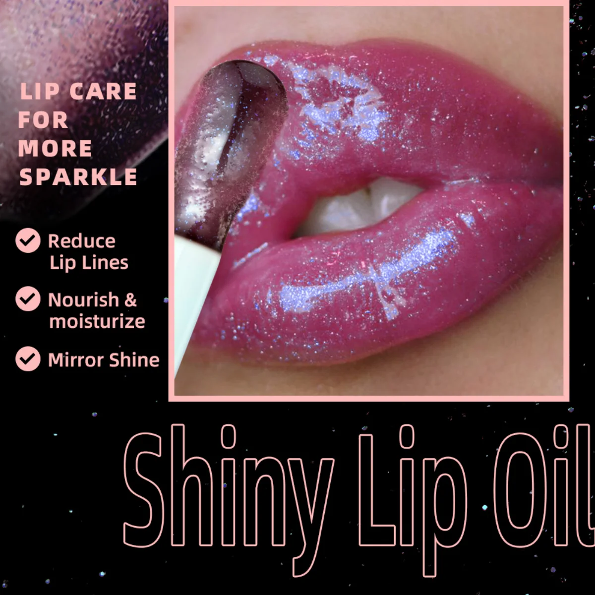 QiBest Bálsamo labial para pele seca, brilho labial hidratante de longa duração com efeito de mudança de temperatura