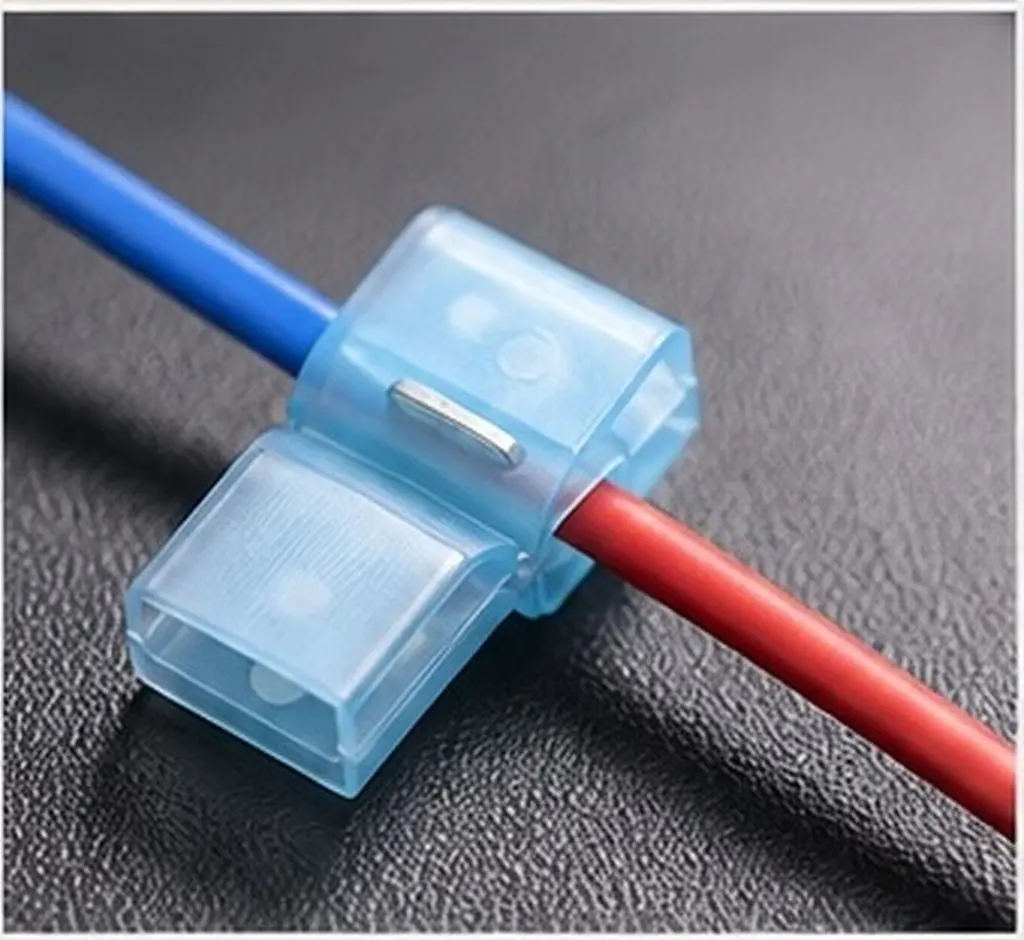 60Pcs Wire Connectors T-tap Set Solderless Quick Disconnect Self-stripping Low Voltage Electrical Car
