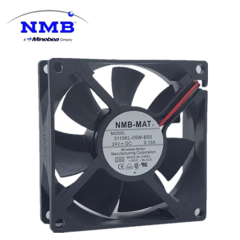 New nmb-mat 3110KL-05W-B50 24V 0.15A 8025 silent frequency converter cooling fan