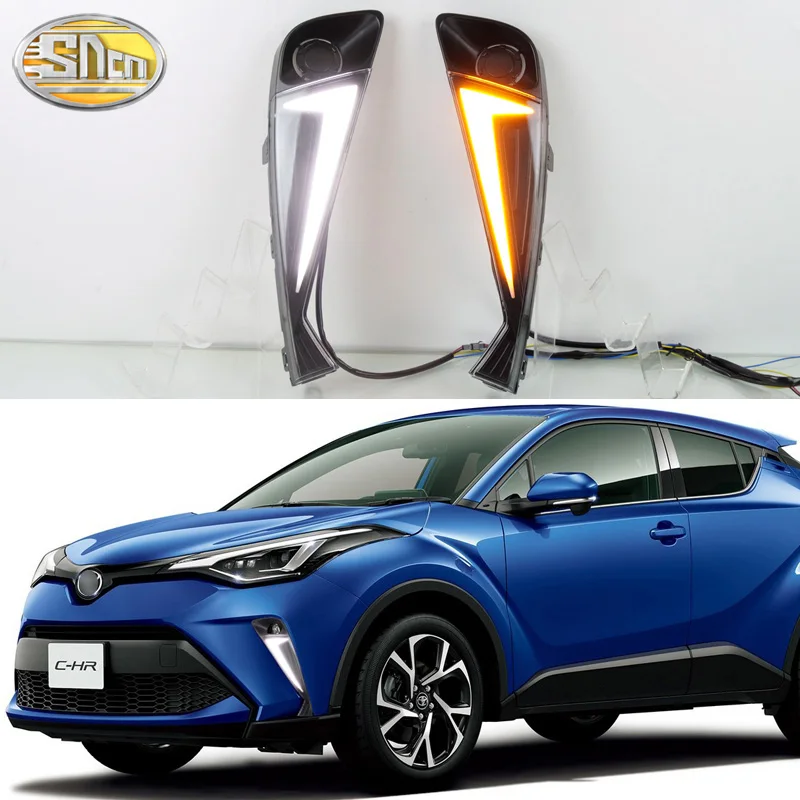 

LED Daytime Running Light For Toyota C-HR CHR 2020-2022 Car Accessories Waterproof ABS 12V DRL Fog Lamp Decoration