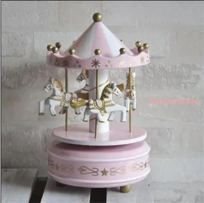 Carousel Music Box Clockwork Grocery Spin Best Friend Birthday Craft Gift Home Baking Cake Decoration