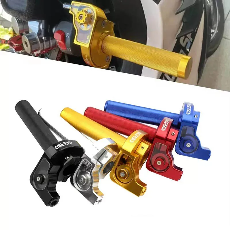 For Dirt Bike Quick-Twist CNC Throttle Kit with Shock-Absorbing Non-Slip Rubber Grip to Relieve Wrist Fatigue for Jump And Rough