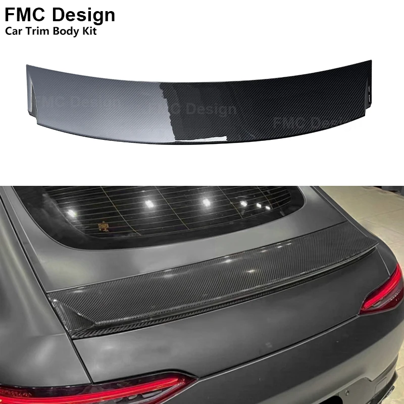 Dry Carbon Fiber For Mercedes Benz AMG GT GT50 GT53 Car Rear Trunk Spoiler Rear Wing Tail Wing Parts Upgrade Body kit