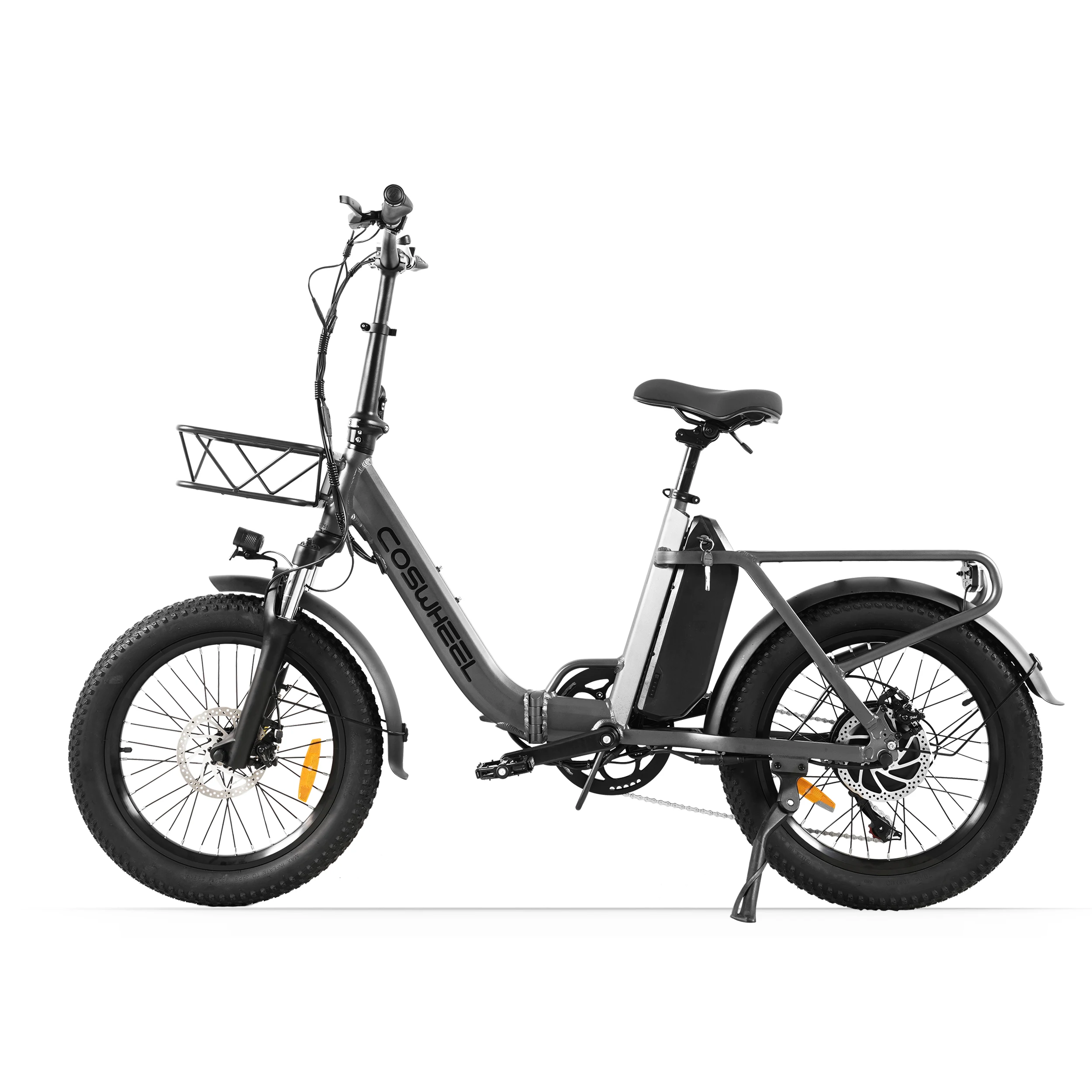 

COSWHEEL NEW Foldable Ebike Y20L 500W 48V18AH up 45 Miles Removable Battery Ebike With turn tail lamp Multi-Shock Ebike