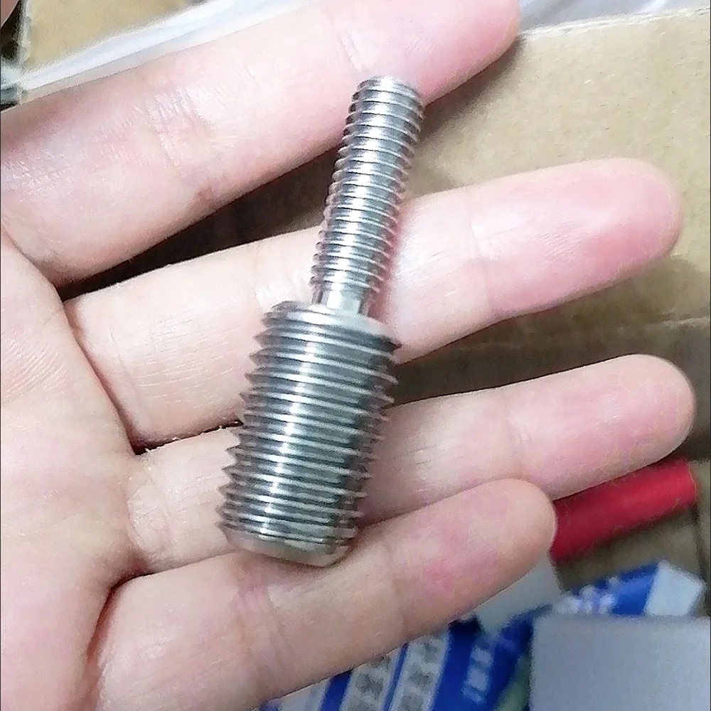 Male‑Male Thread Reducing Adapter Screw 304 Stainless Steel Headless Double End Conversion Stud Bolt for Camera Tripod Bracket