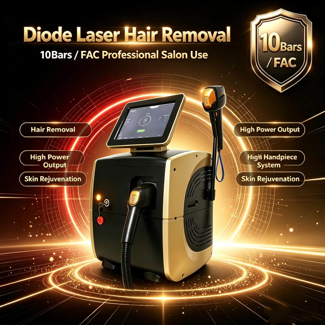 Professional Diode Ice Titanium Laser Hair Removal Machine Portable 808 755 1064 Alexandrite Device 3 Waves Permanent Removal
