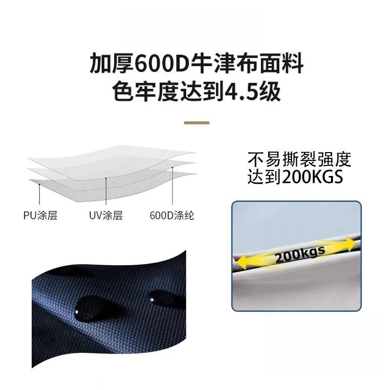 Marine awning Yacht rain and sun protection awning Inflatable boat awning