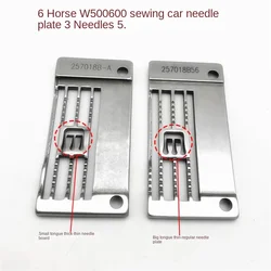 Pegasus W500 Sewing Car Thin Material Needle Plate 257018 B56 Three Needle Abd Five Line Needle Plate Sewing Machine Parts