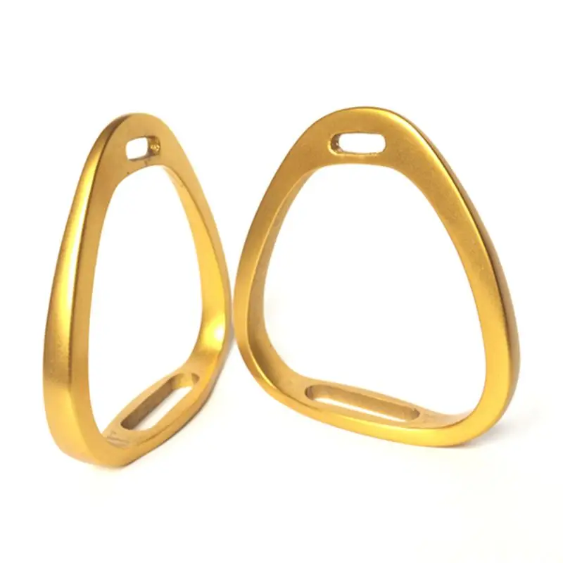 Aluminum Stirrups Golden Racing Stirrup 10cm Orange Horse Stirrup Horse Products
