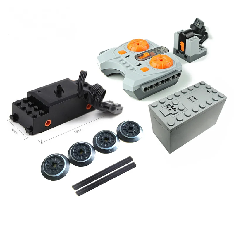 Technical Parts 88002 Motors Multi Power Functions Tool Speed Control 8878 8884 57999 Train Wheels Building Blocks Model Sets