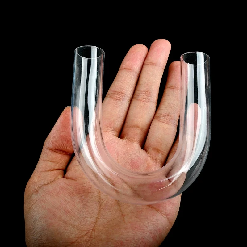 1PC I.D 20/25/32mm Transparent Acrylic Aquarium U-Tube Pipe Fittings U-shape Air Tube Connector Elbow Plexiglass Fittings