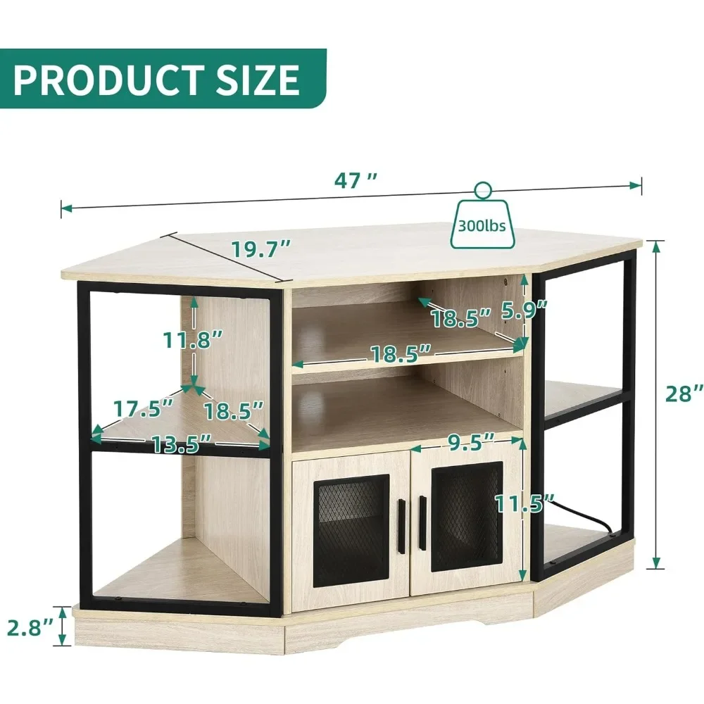 Corner TV Stand Living Room Corner Table Bedroom 47