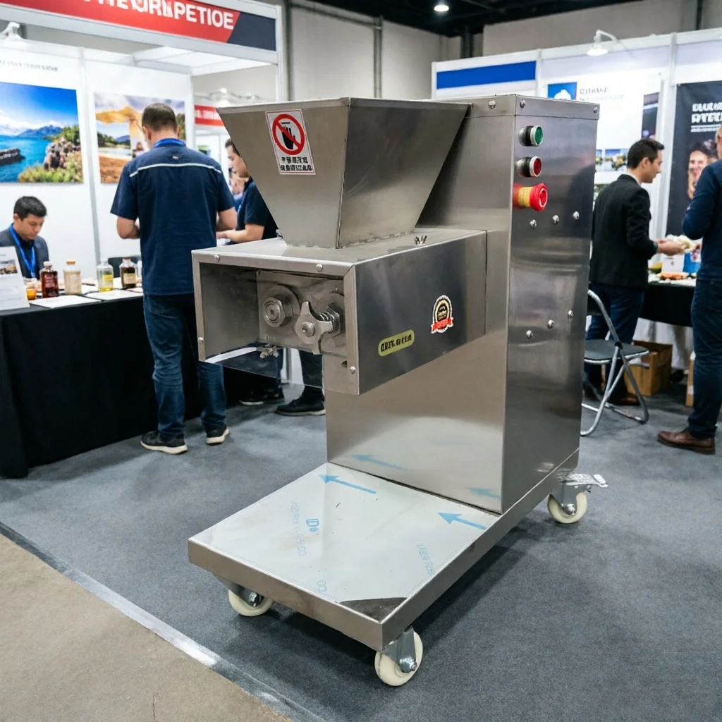 Automatic Meat Dicer Machine Heavy Duty Meat Cube Cutting Machine For Frozen Beef Poultry Processing Factory