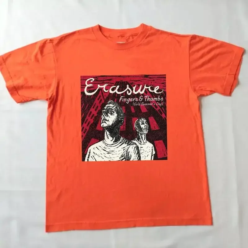 Erasure Band Fingers Thumbs Cold Summer s Day T Shirt Full Size 5XL