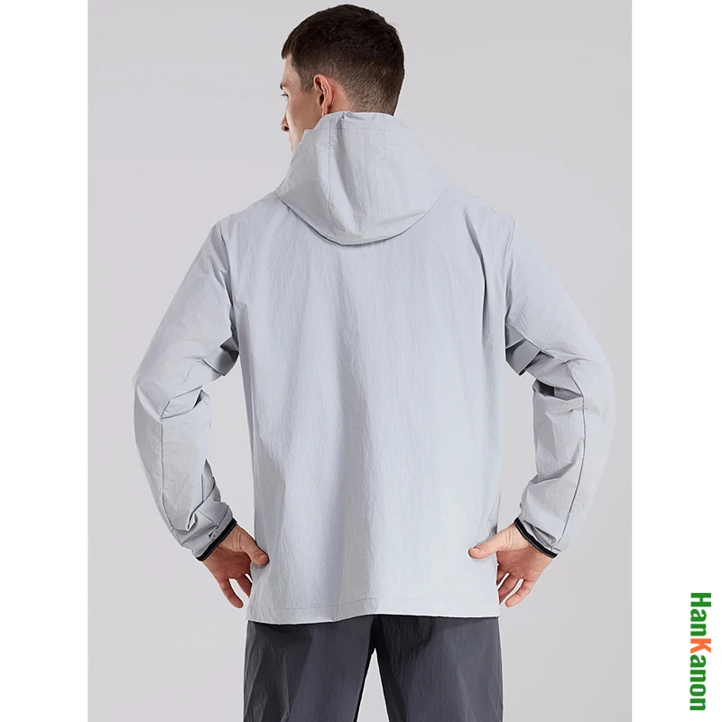 Unisex Ice Silk UPF 100+ Sun Protection Jacket, Quick-Dry Cooling Skin Jacket with Underarm Ventilation Hiking, Cycling Camping