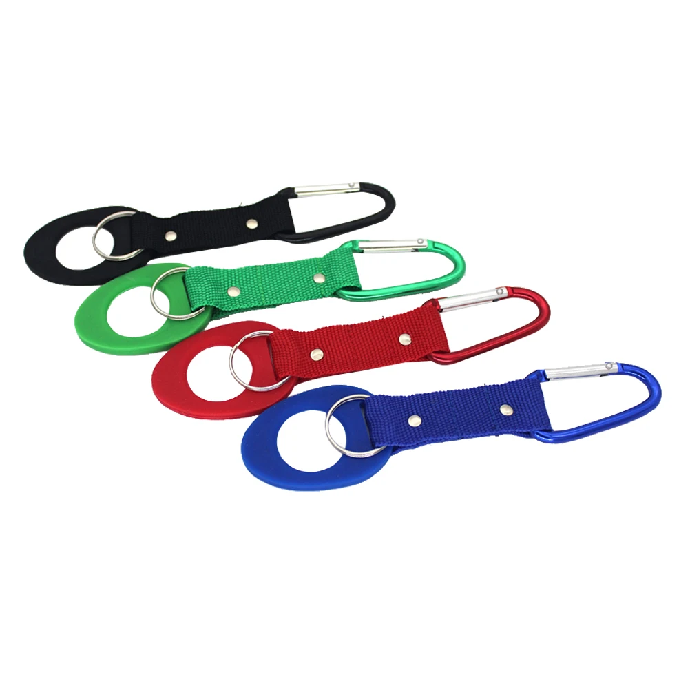 

10pcs Water Bottle Hook Lightweight Scratch Resistant Outdoor Camping Fishing Bottle Holder Drink Buckle Key Ring