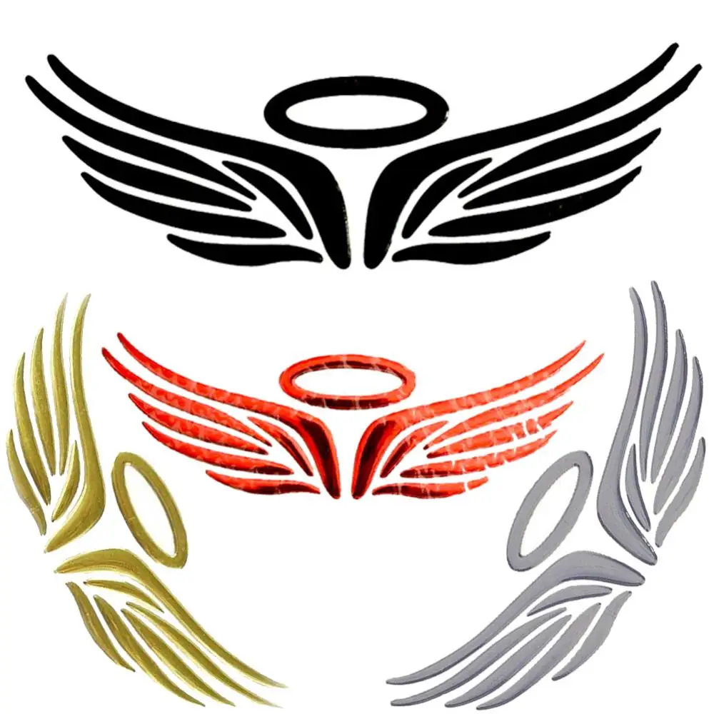 3D Angel Wing Car Auto Stickers Decal Vehicle Emblem Badge Logo Car-Styling Water-resistant High Stickiness Bumper Decals