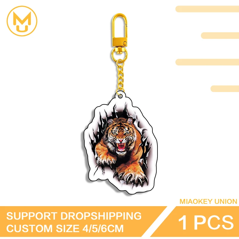 Tiger-Schlüsselanhänger, Persönlicher Anhänger, Trendige Accessoires für Auto und Rucksack, Schlüsselhalter für Freunde, Modischer Schlüsselring, Geschenke
