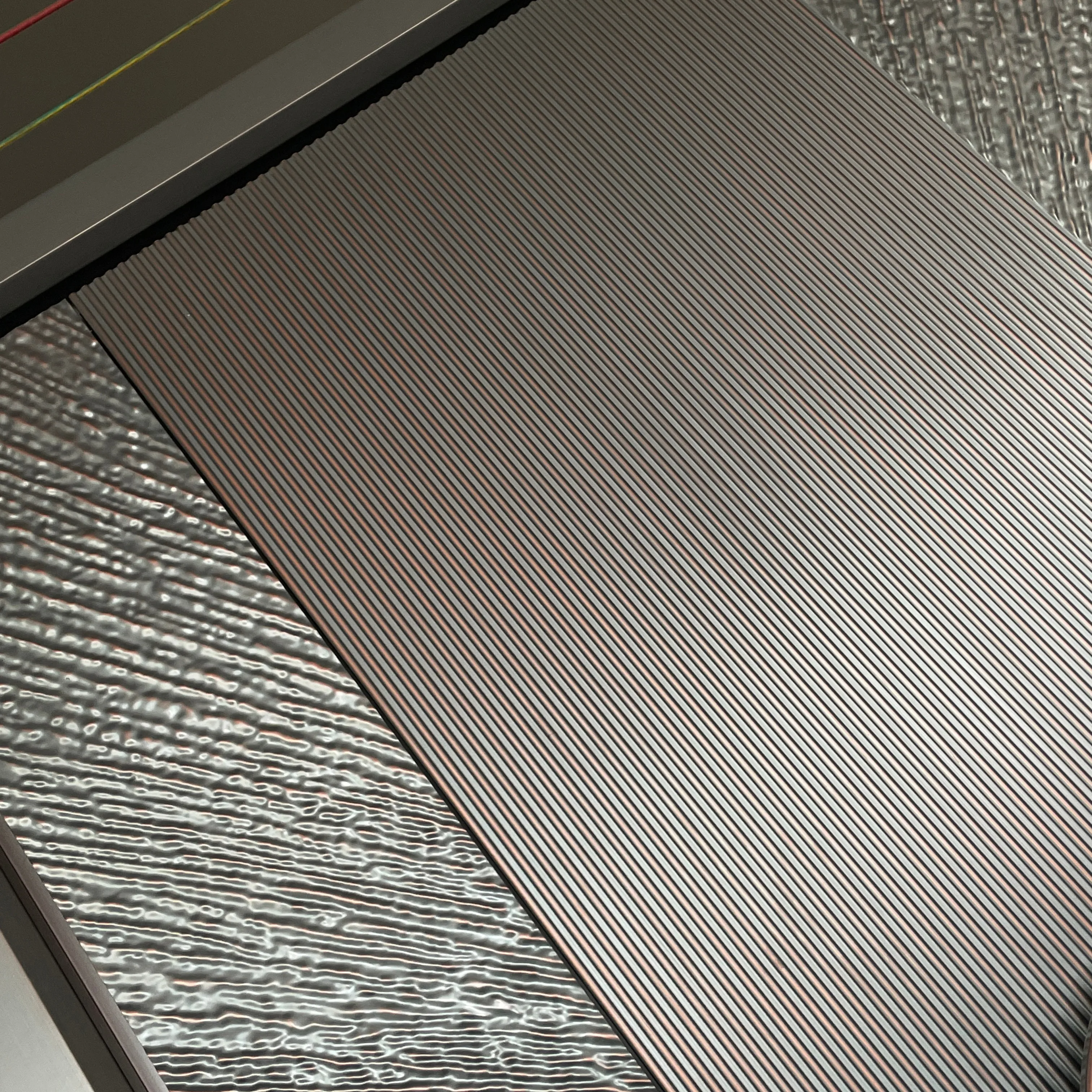 新しいデザインのセキュリティ装甲外装玄関ドア、鋳造アルミニウム製メインエントランスドア（別荘用）