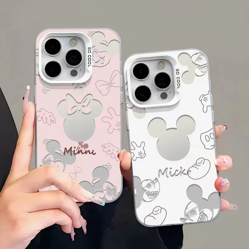 Disney Mickey Mouse Cute naughty phone Case For  iPhone 15 14 13 12 11 Pro Max XR XS X Max SE2 Drop Resistant Cute Cover