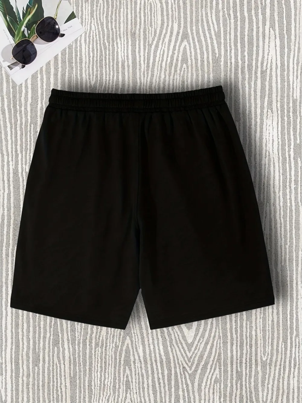 European and American Men's Summer Little Angel Letter Print Comfortable Breathable Drawstring Shorts Outdoor Casual Pants