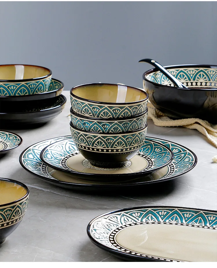 

ceramic dinnerware salad plate western steak plate restaurant plate