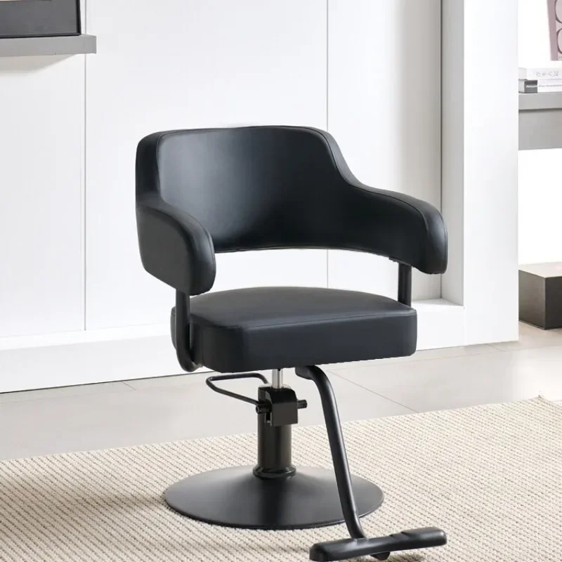 Salon Barber Chair Swivel Beauty Makeup Hairdresser Barber Chair Equipment Cadeira De Barbeiro Profissional Commercial Furniture