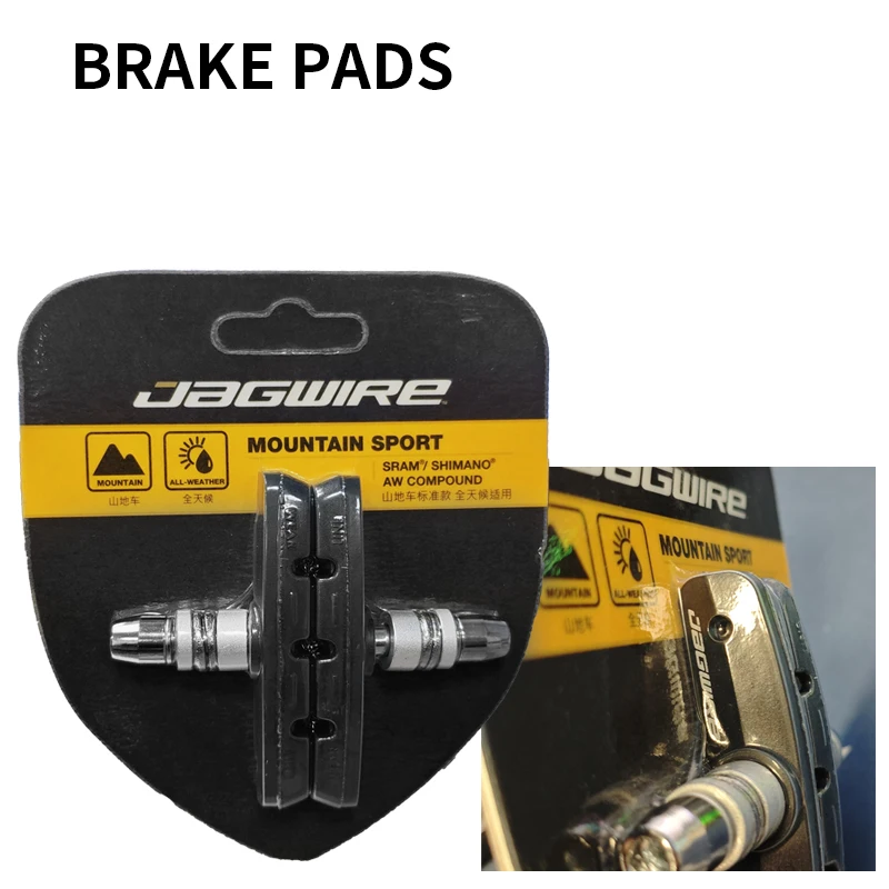 وسادات فرامل الدراجة من Jagwire وسادات فرامل على شكل حرف V تناسب ShimanO/TEKTRO/TPR لدراجات ركاب الطرق الجبلية