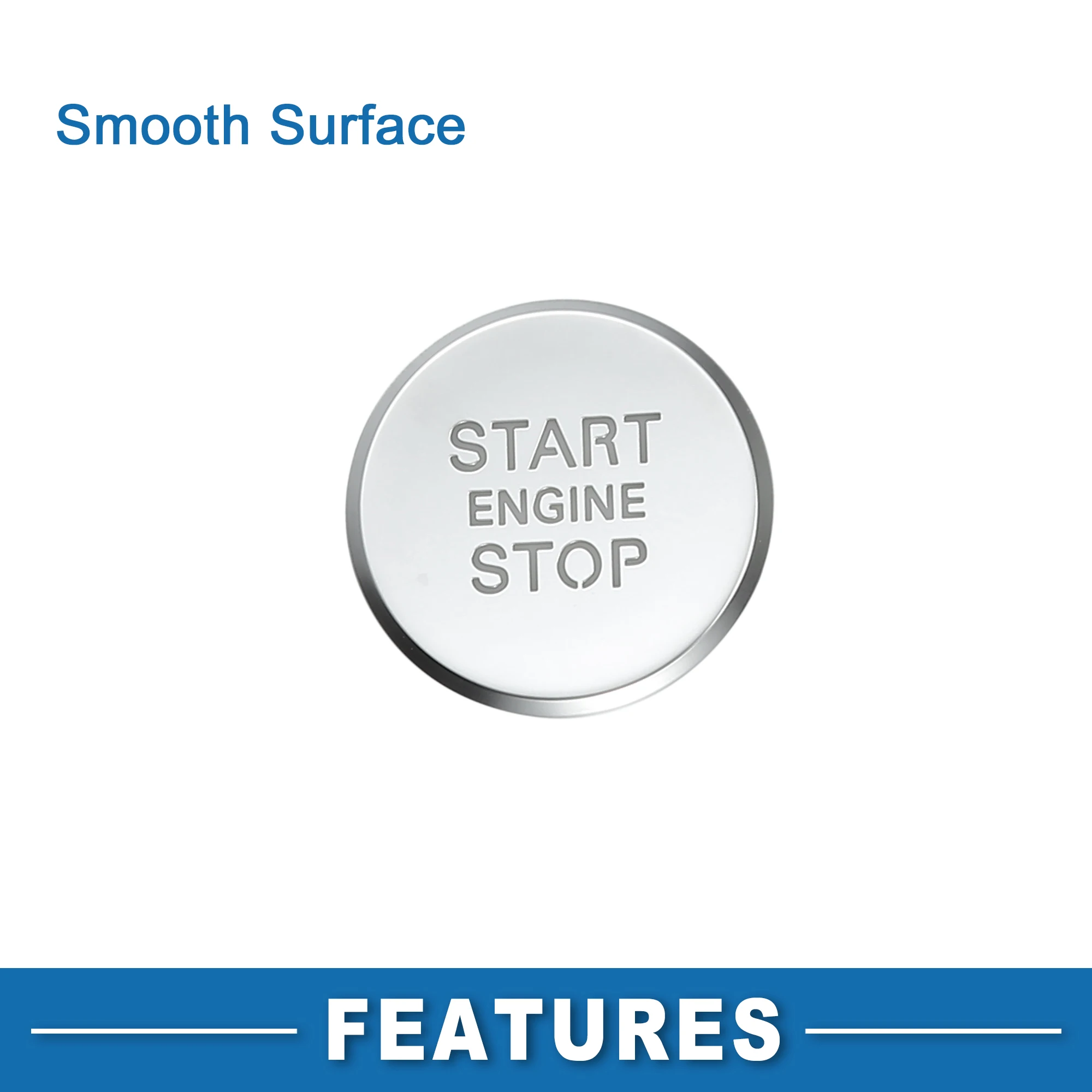 UXCELL مفتاح تشغيل زر الضغط رقم 4H 1905217 زر إيقاف تشغيل المحرك لسيارة Audi A8 2014-2016