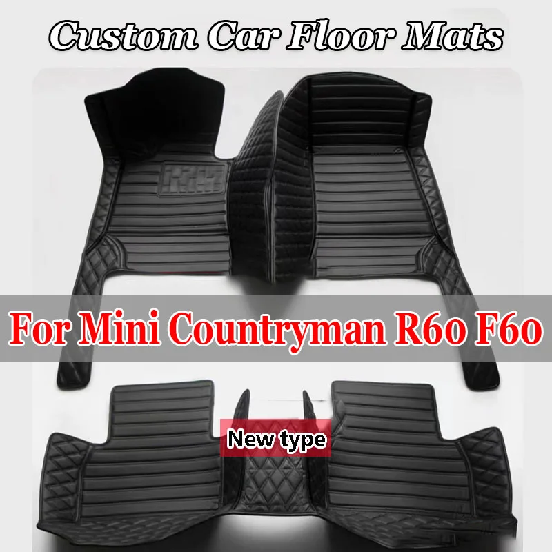 

Custom Car Floor Mats For Mini Countryman R60 F60 Auto Carpets Foot Coche Accessories