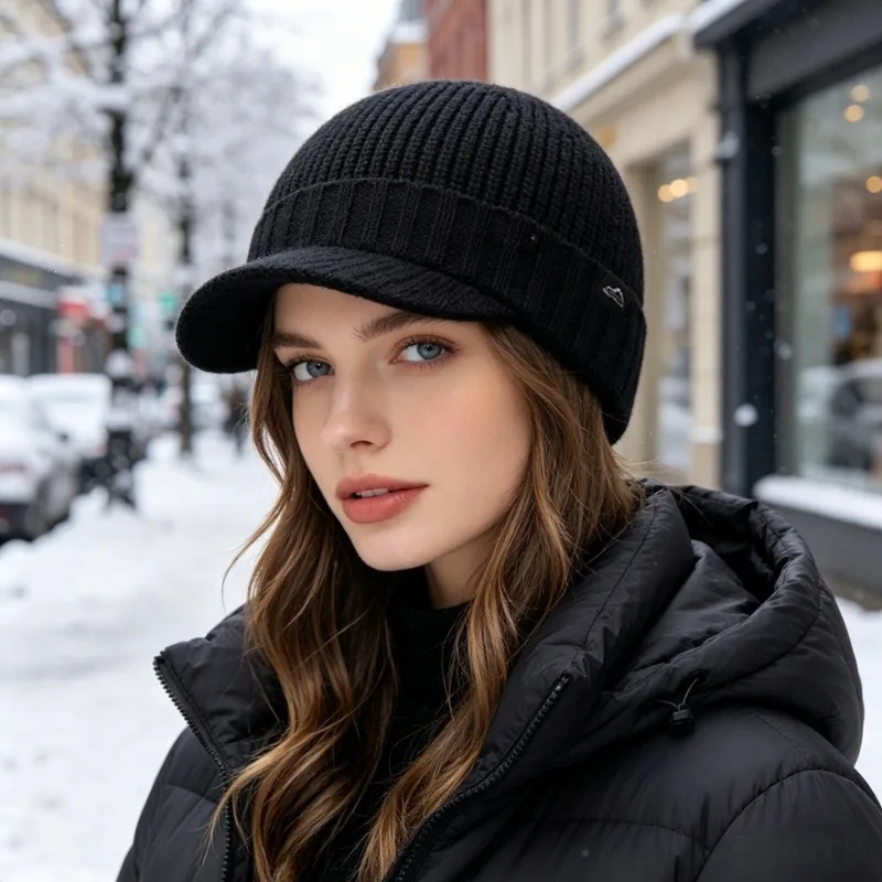 A++ Fashion Autumn  Winter Warm Woolen Hat for Men and Women High Elasticity Ear Protection Knitted Hat