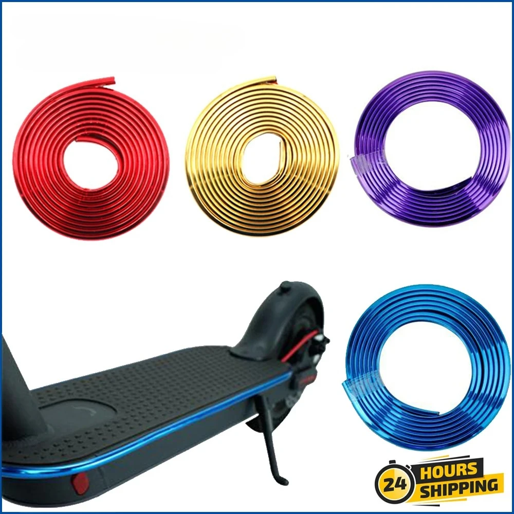 Scooter Bumper Protective Body Strips Sticker Tape for Xiaomi M365 Pro Skateboard Decorative Strip Electric Scooter Accessories