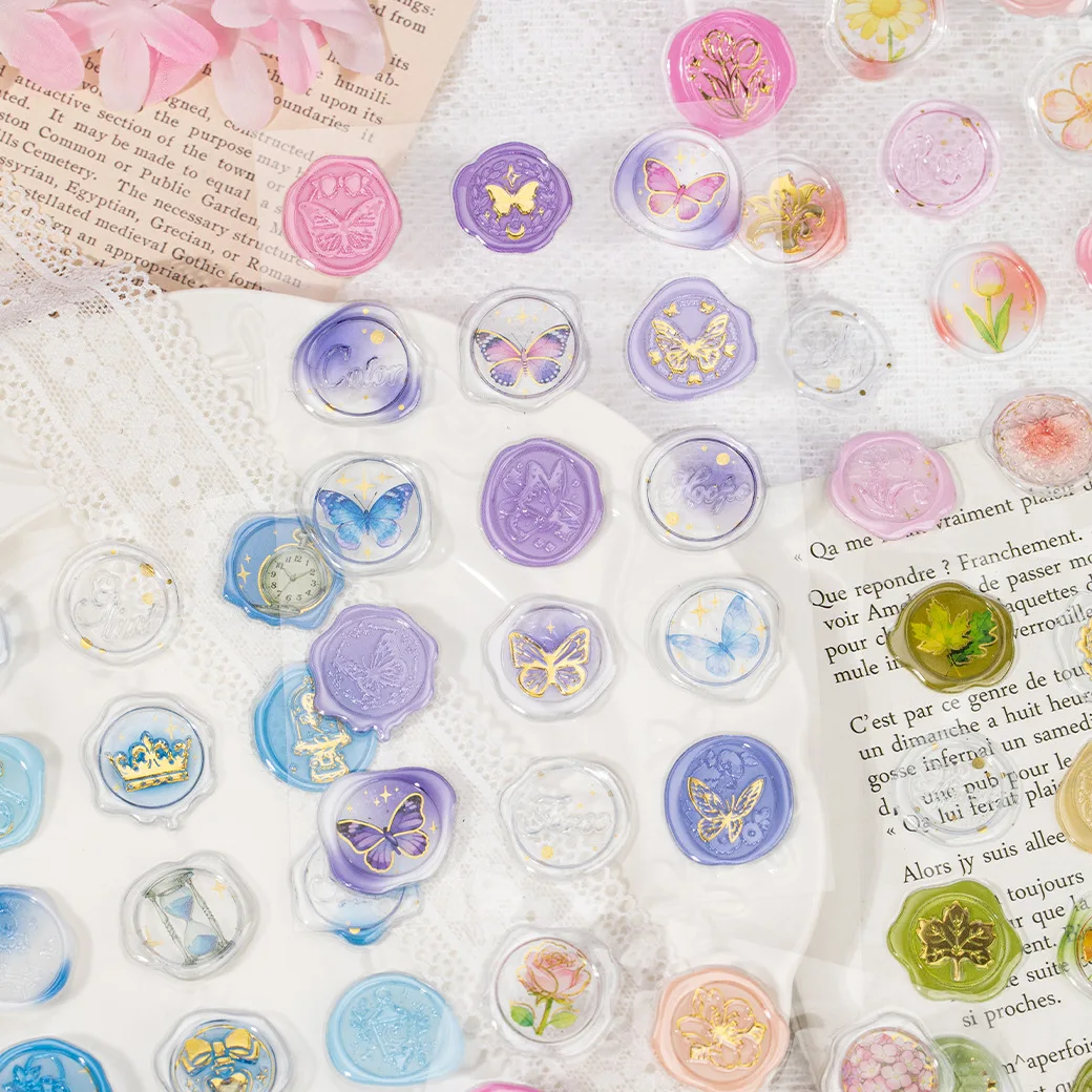 1pcs/pack Kawaii Stationery Stickers Classical Flower Blossoms DIY Craft Scrapbooking Album Junk Journal Happy Planner Diary