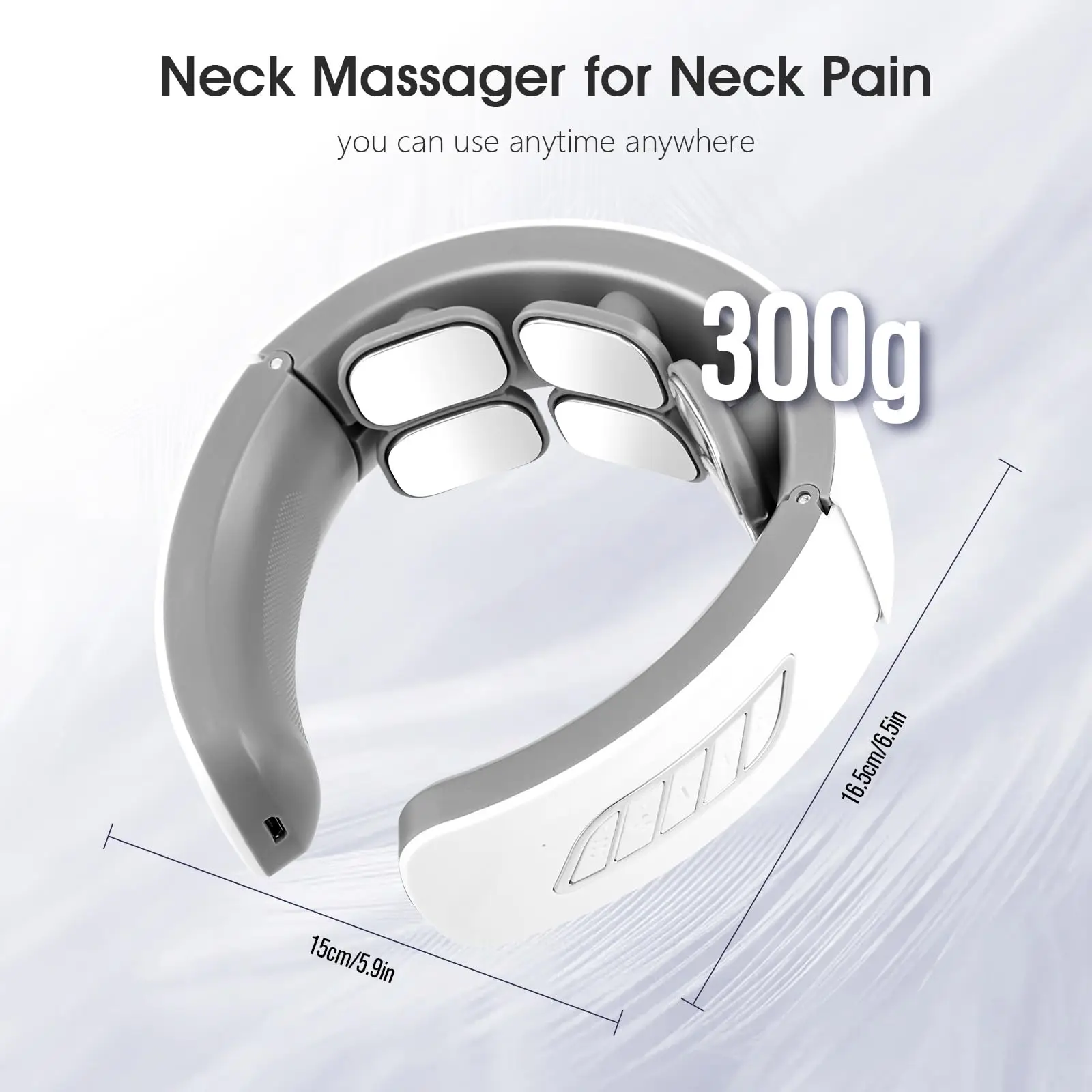 Cervical Massager Electric Automatic Heating Relief Chargeable Spine Neck Shoulder Massage Vertebra Relax for Home Office Travel