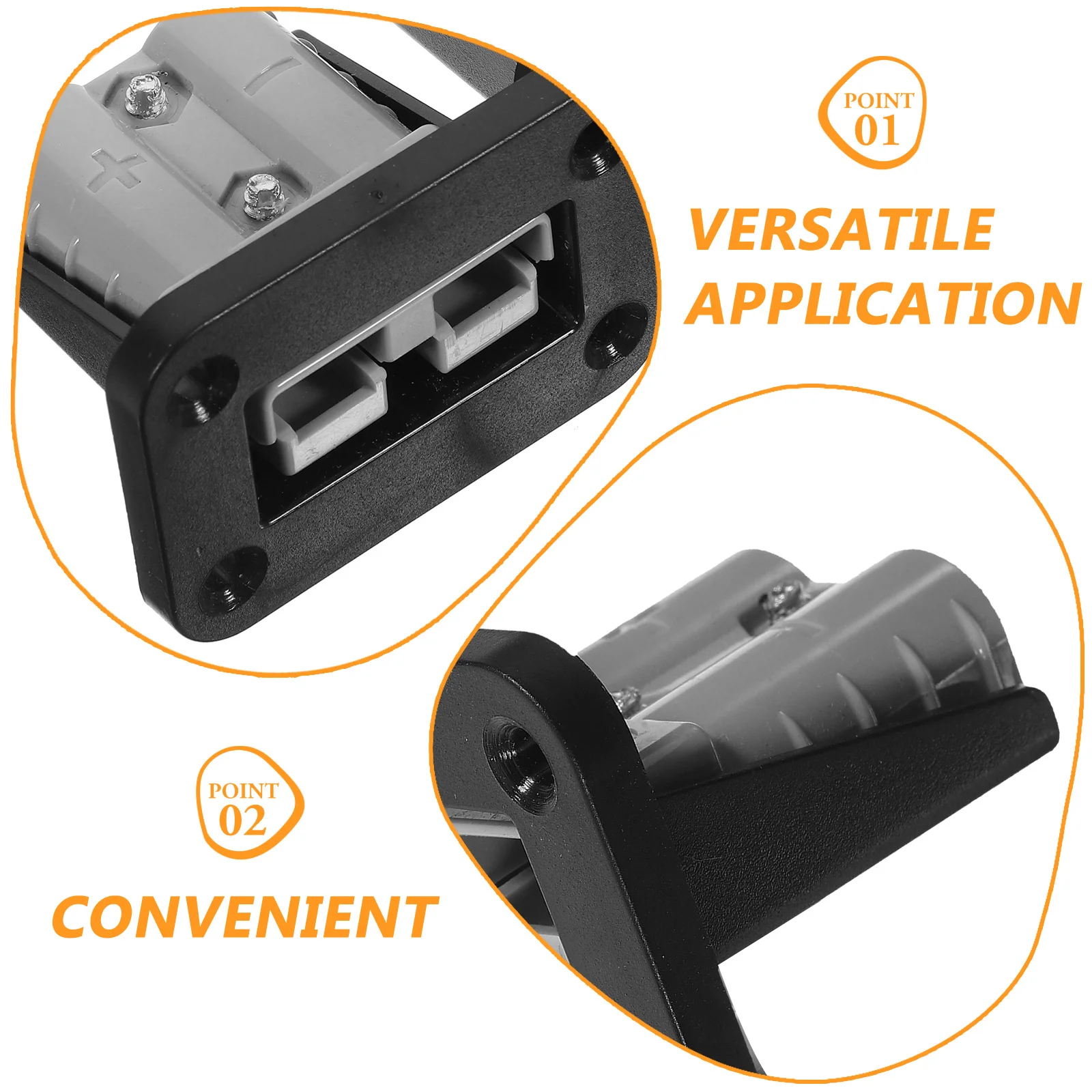 

2pcs Car Connector Plug 50A Quick Connect For Trolling Motor Winch Atv Lifts Wire Harness Trailer Motors