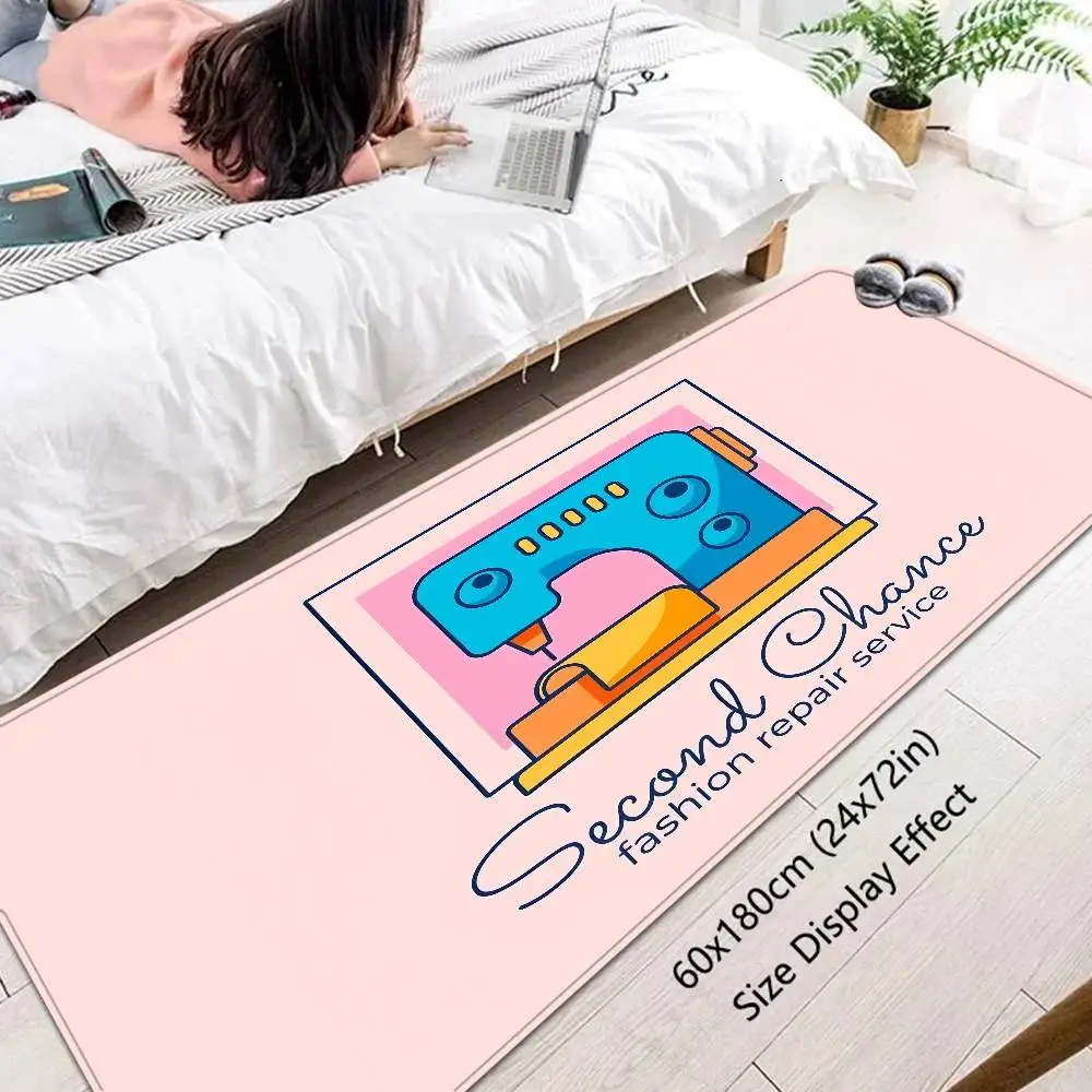 Vintage Sewing Machine Room Mats Nordic Style Home Doormat Bathroom-Toilet Mats Bedroom Hotel Decor Mat