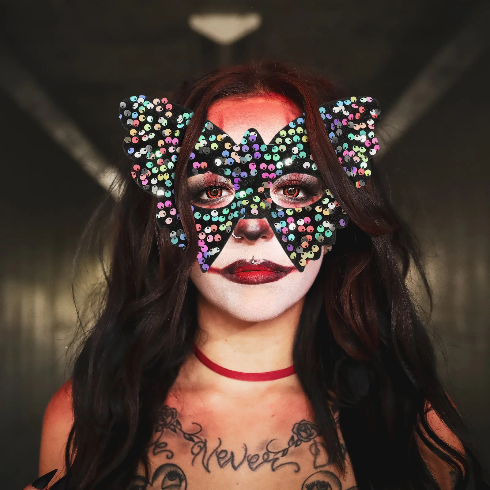 

Butterfly Mask Masquerade Sequin Vintage Decor Women Mardi Gras Masks Party Halloween Dancing Costumes Accessories Elegant Fits
