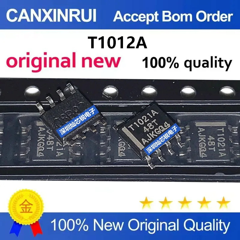 (5-100pieces)Brand new original TPIC1021AQDRQ1, silk-screened T1012A, SMD SOP8 automotive board transceiver IC