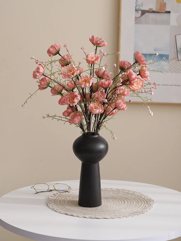 

Современный коврик, белая ваза для цветов Cerc, декоративная гостиная, искусственный цветок, бар, шкаф, дисплей, элитный простой сле