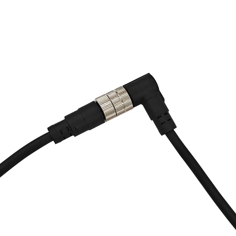 M12 Sensor Connector Cable 2M PVC Line Waterproof Male And Female 4/5/8 Pin A-Type Plug for Industrial Use