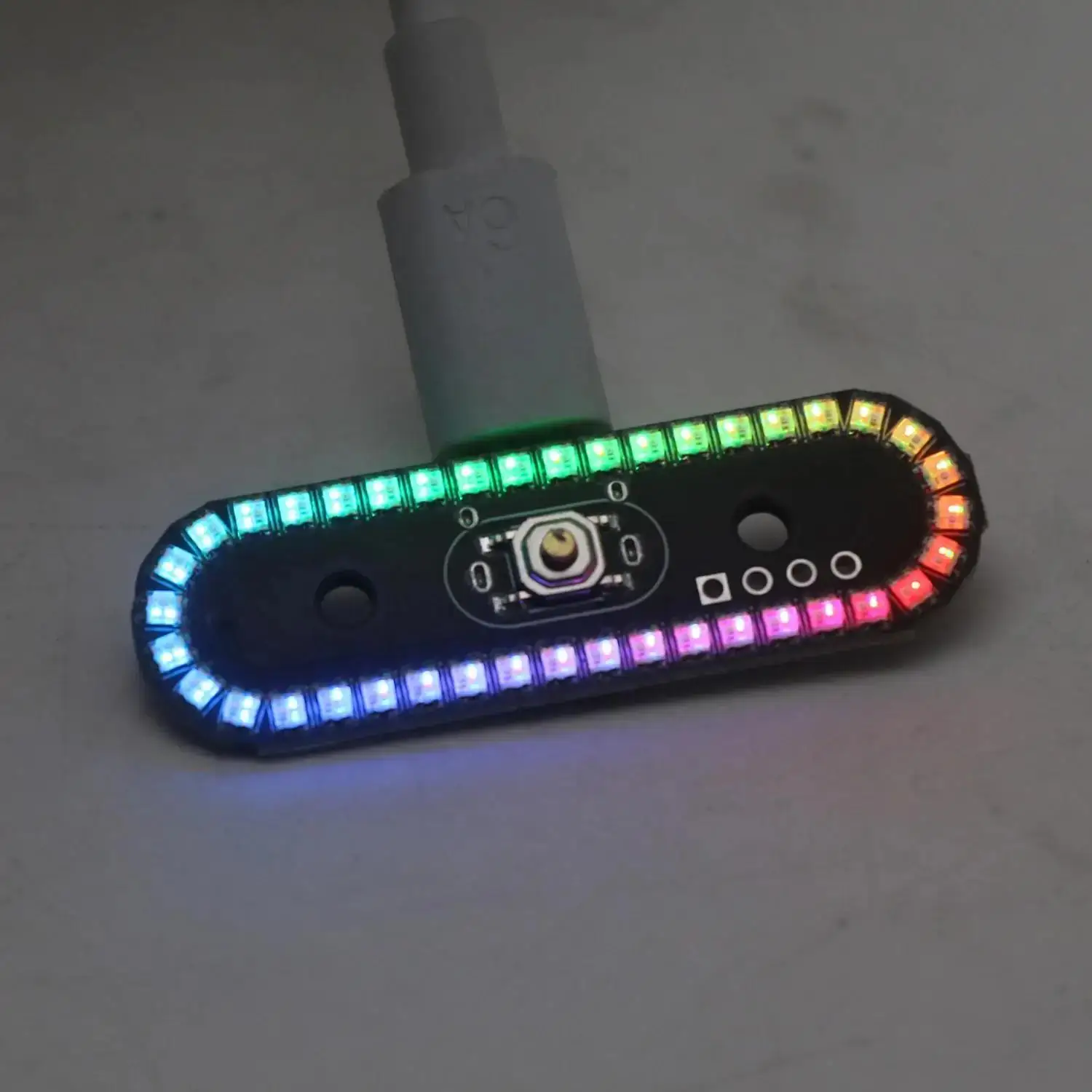 Wireless RGB Tail Lights For RC Models 8-Effect Flashing/Rotating/Breathing | USB-C Plug&Play Gradient Chasing Lights Car/Drone
