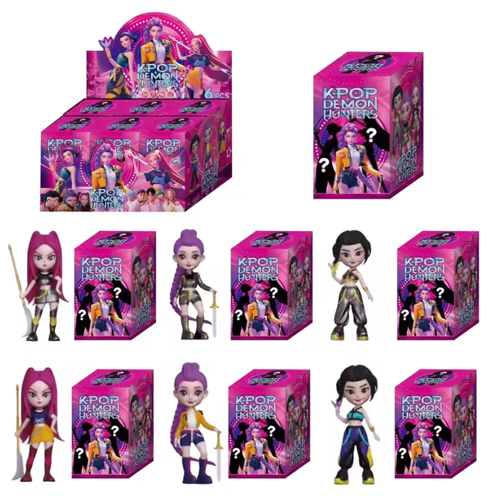 

hot Anime Kpop Devil Hunter Blind Box Disassembly Fun Blind Bag Small statue Peripheral model Desktop Blind box decoration gift