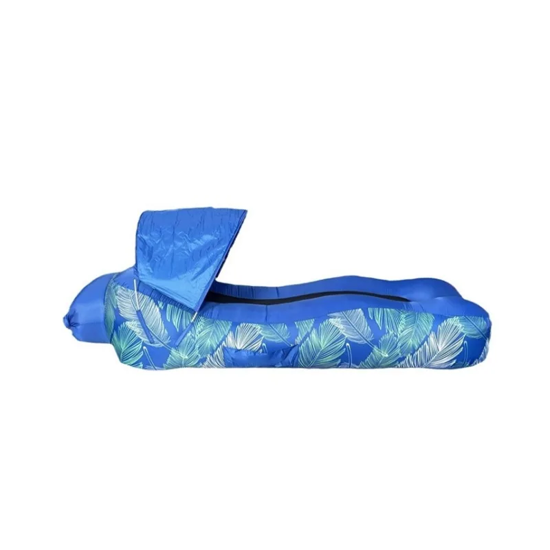 Outdoor Lazy Inflatable Sofa Water and Land Dual-use Portable Camping Music Festival with Sunshade Inflatable Mattress