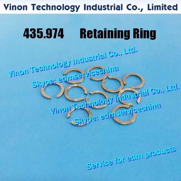 435.974 Agie Retaining Ring INOX (Pack of 5pcs) for Agie Challenge,Classic,Excellence,CUT1000 EDM Circlip, Spring Ring 435.974.1